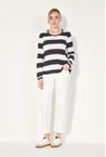 LUCKY TOP - black stri